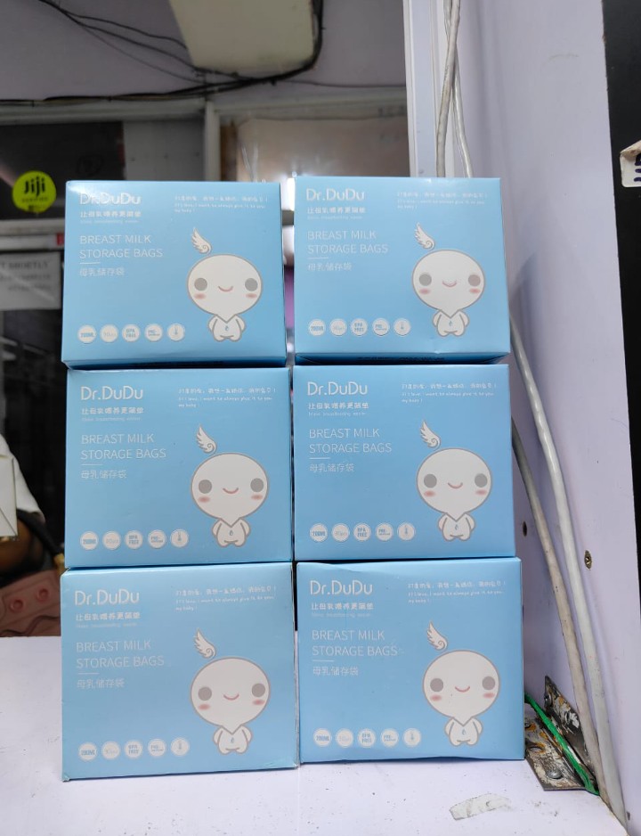 Dr. Dudu Breast Milk Storage Bags - Leak-Proof, BPA-Free, Pre-Sterilized, 150-250ml Capacity