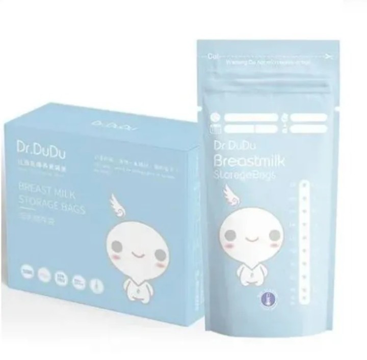 Dr. Dudu Breast Milk Storage Bags - Leak-Proof, BPA-Free, Pre-Sterilized, 150-250ml Capacity