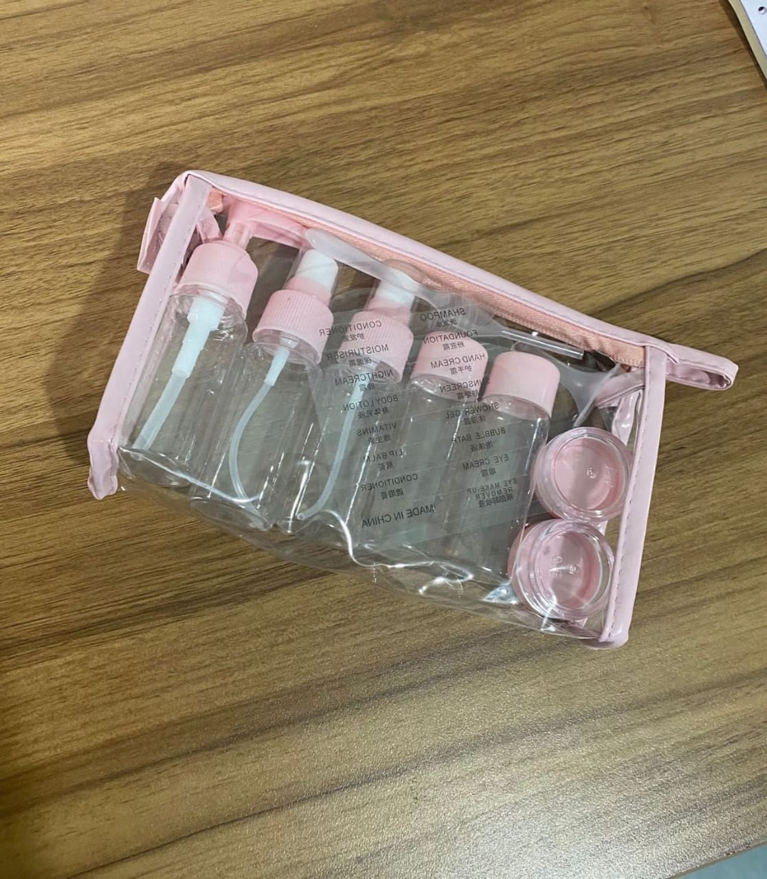 10PCS Refillable Travel Bottles Kit – Leak-Proof Portable Toiletry Containers Set, Flight Size PET Bottles for Shampoo, Lotion, Soap, Cream & Cosmetics