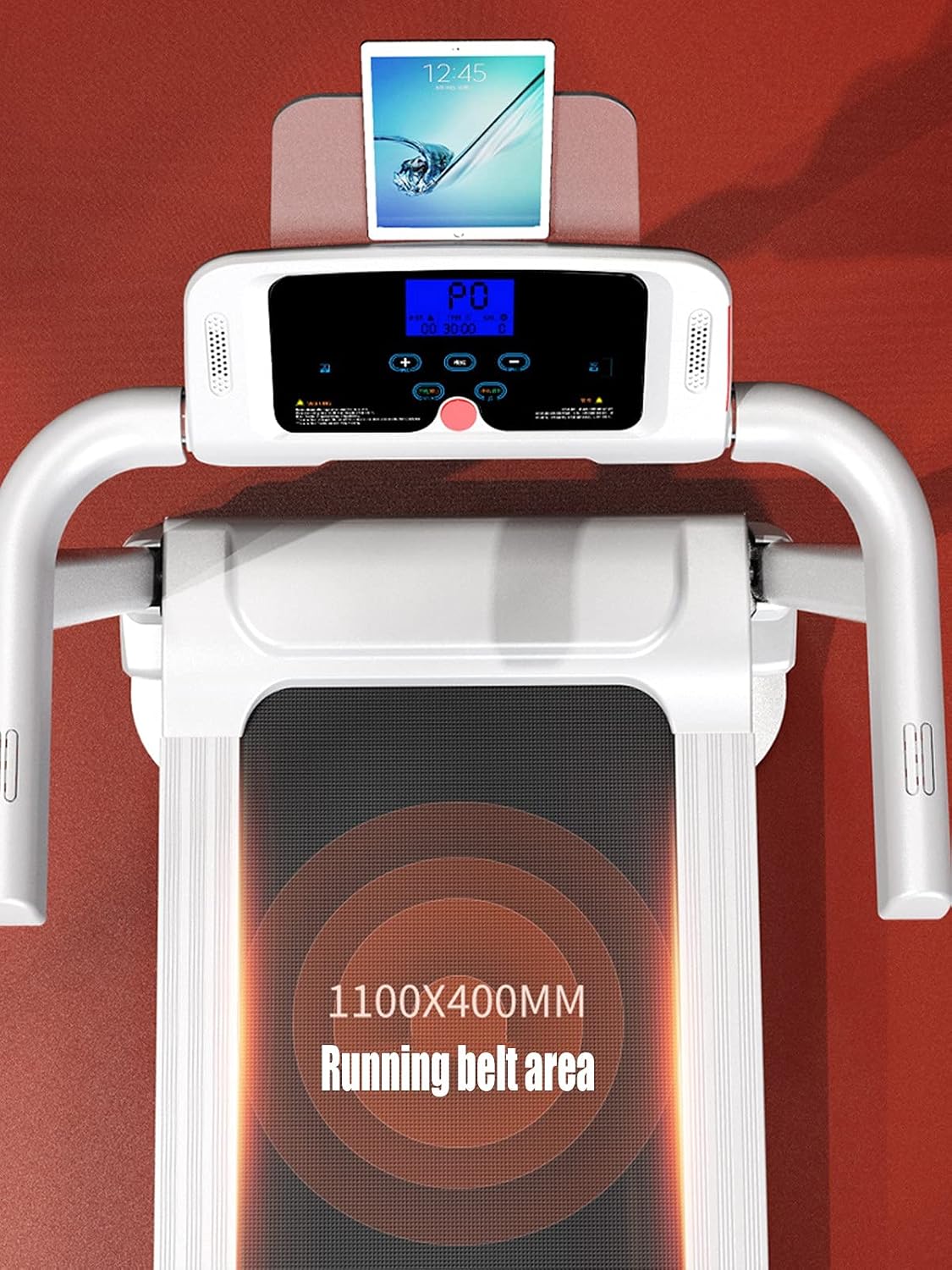 New Foldable Walking Pad / Treadmill With Bluetooth connectivity, manual incline option, and safety hand bars