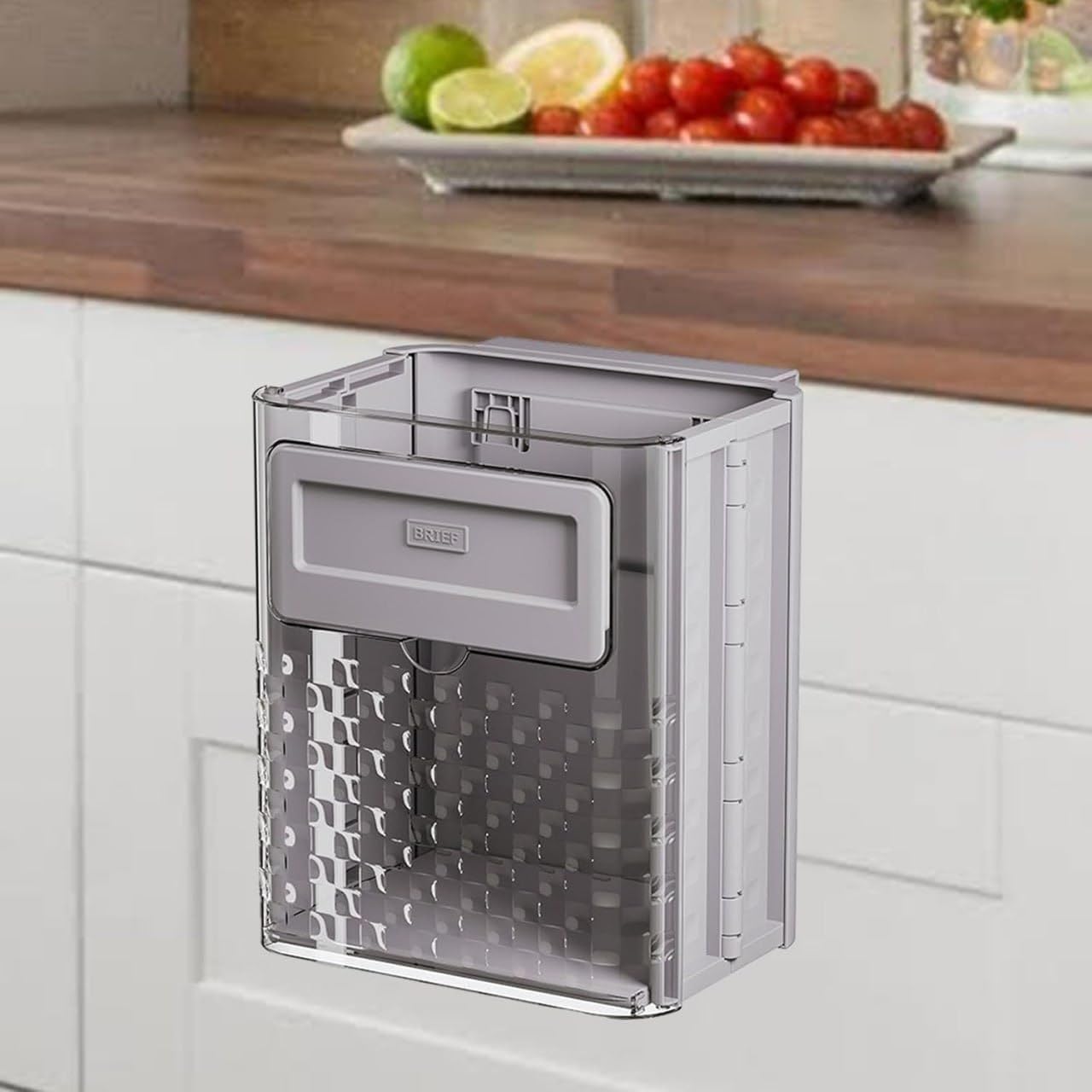 Premium Acrylic Dustbin for Home & Office – Transparent Modern Waste Bin with Durable Lightweight Construction, Stylish Trash Can for Bedroom, Bathroom, Kitchen, Living Room & Workspace