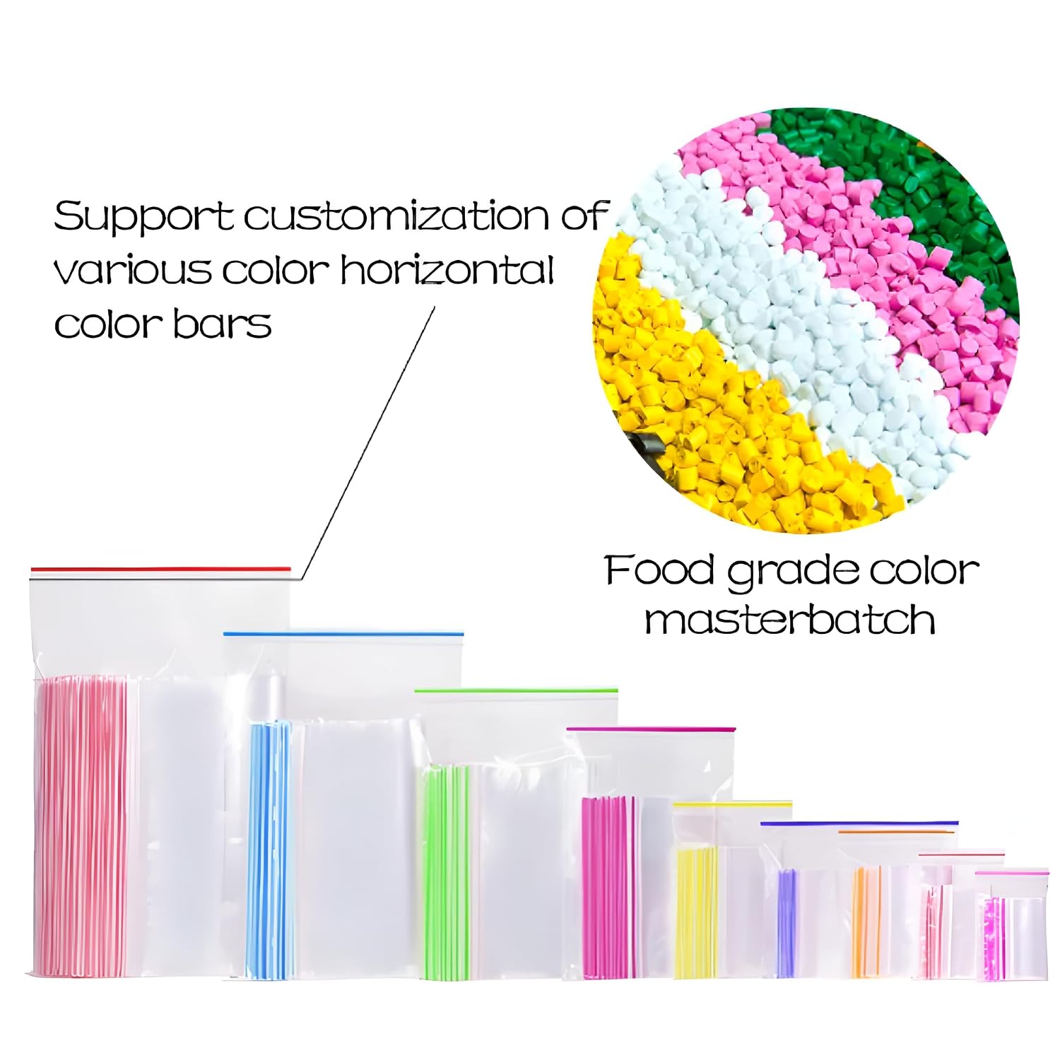 Reusable Ziplock Bags -50pcs-Pack | Multi-Size Food Grade Plastic | Leak-Proof, Microwave & Freezer Safe | Perfect for Kitchen, Office, Industrial & Fridge Storage