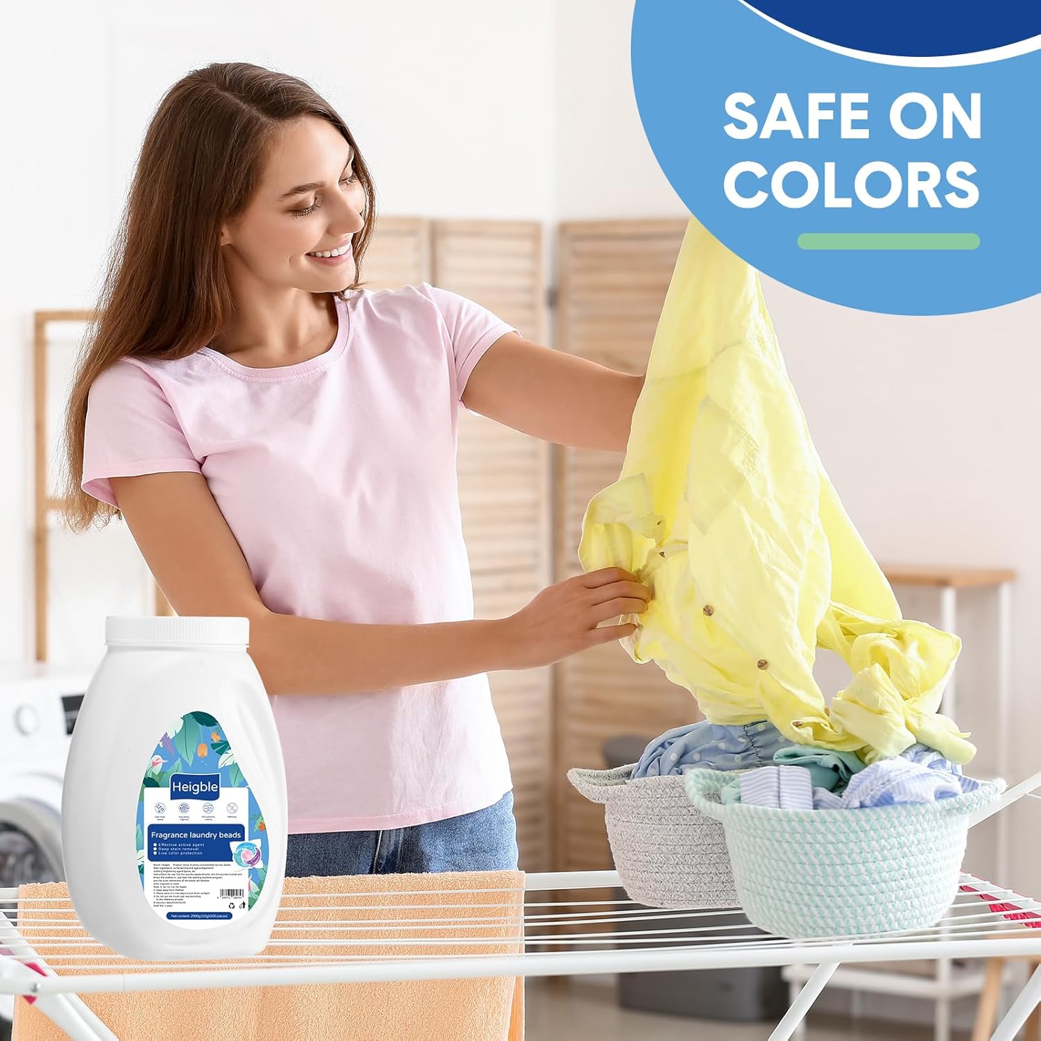 148 pcs Laundry Detergent Pods Bulk 4 in 1 Washing Machine Detergent Pods Ultra Concentrated Tackles Tough Odors, Fruity Aroma