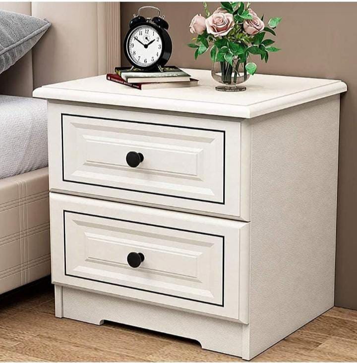 Bedside Table White Simple And Modern Bedroom Storage Cabinet Bedside Table Suitable For Bedroom Side Table With Drawer And Shelf End Table，48x40x49cm.
