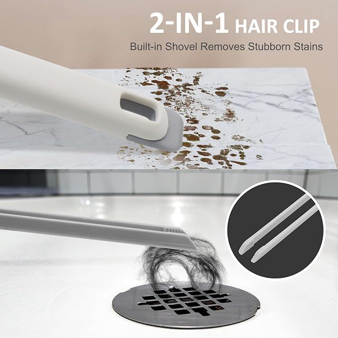 Multi-Function Bathroom Plastic Cleaning Brush, Tiles Cleaning Brush, Hard Bristle Rotating Crevice Gap Cleaning Brushes for Bathroom, Floor Cleaner Brush