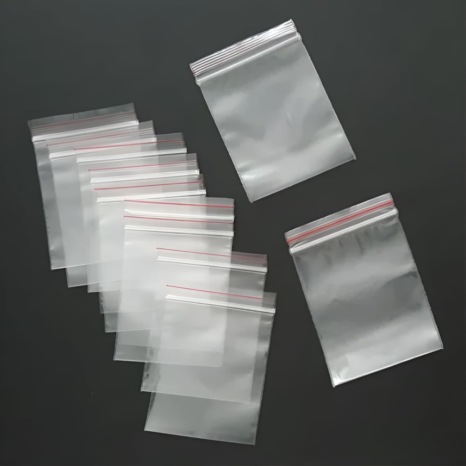 Reusable Ziplock Bags -50pcs-Pack | Multi-Size Food Grade Plastic | Leak-Proof, Microwave & Freezer Safe | Perfect for Kitchen, Office, Industrial & Fridge Storage