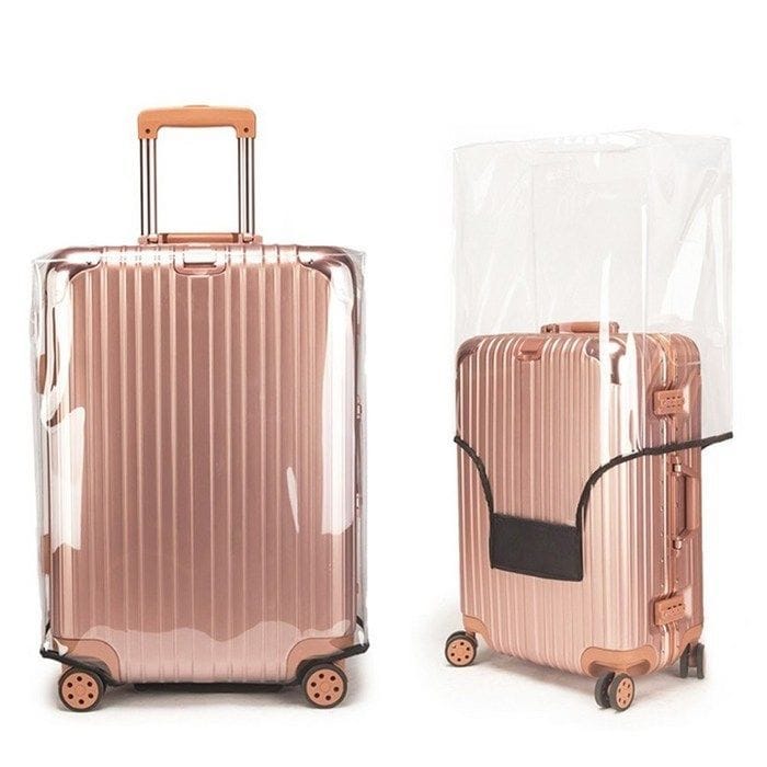 Clear Suitcase Cover PVC Protector | Waterproof Transparent Luggage Cover Protective Bag, for Plastic Trolley Case Protect Suitcases from Scratch