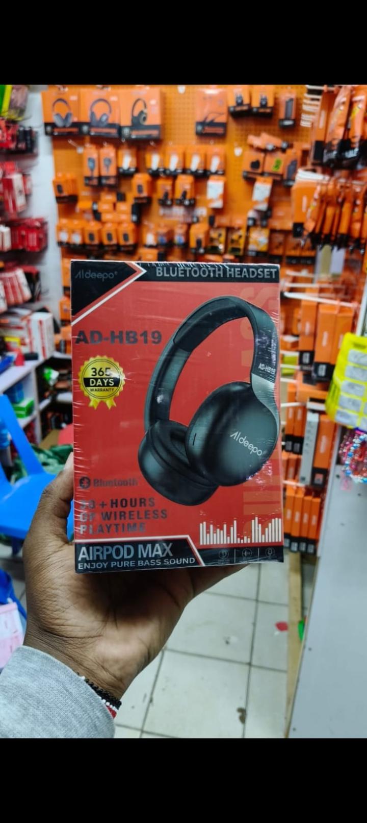 The Aideepo AD-HB19 is a wireless Bluetooth headset designed for long-form audio consumption, featuring an over-ear design with cushioned earcups for comfortable, "painless" wearing.