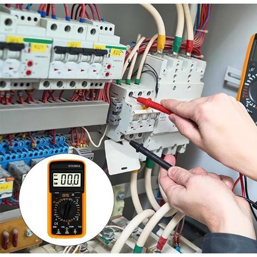 Digital Multimeter AC/DC Voltmeter Ammeter Ohmmeter – LCD Display, 1999 Counts, Resistance Capacitance Diode & Continuity Tester, Electricians & DIY