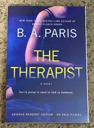 The Therapist by B. A. Paris – Psychological Thriller Novel, Domestic Suspense Mystery, Secret-Laden Neighborhood Story, Twisted Psychological Crime Fiction Paperback Book