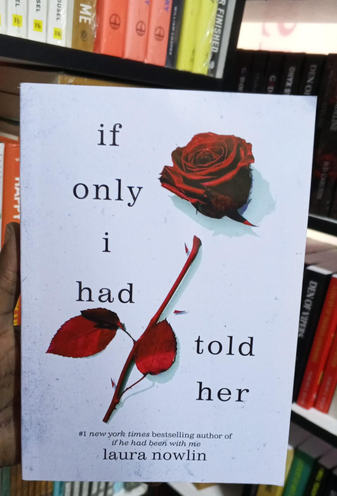If Only I Had Told Her by Laura Nowlin – Young Adult Romance Novel, Emotional Love Triangle Fiction, Heartbreak and Grief Story, Coming-of-Age Tragedy Bestseller, Teen Emotional Drama Book