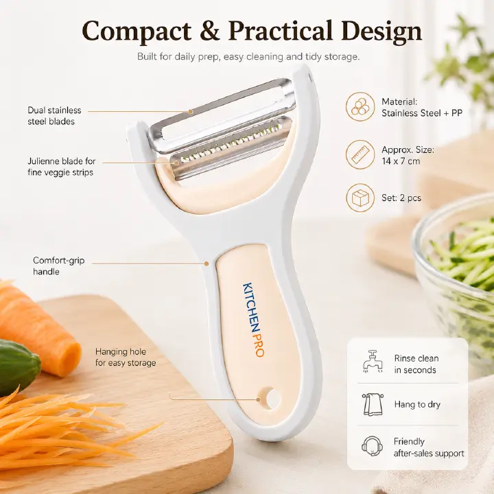304 Stainless Steel Peeler With Corn Stripper, Household Kitchen Fruit Vegetable Peeling Knife, Potato Skin Remover Melon Peeler Wholesale，stainless steel peeler, corn stripper peeler, 304 steel veget