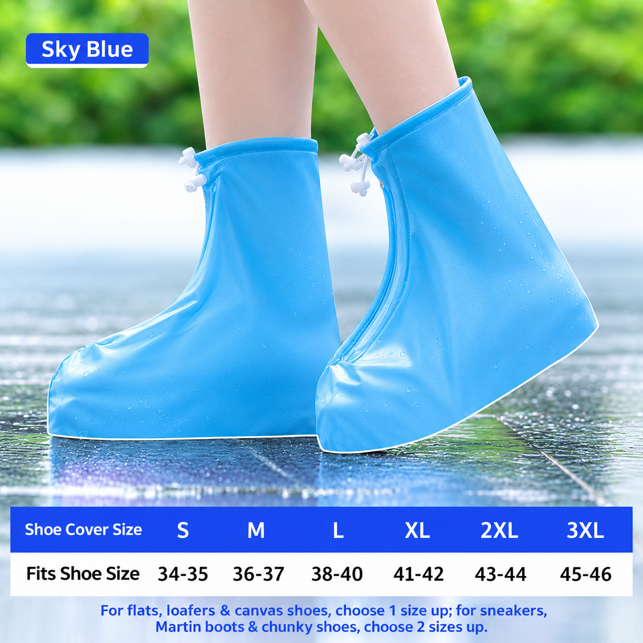 Heavy Duty PVC Waterproof Shoe Covers Thickened Non Slip Wear Resistant Mid Tube Rain Boot Covers for Men Women PVC Waterproof Rain Shoe Covers Thickened Non Slip Wear Resistant Reusable Mid Tube Outd