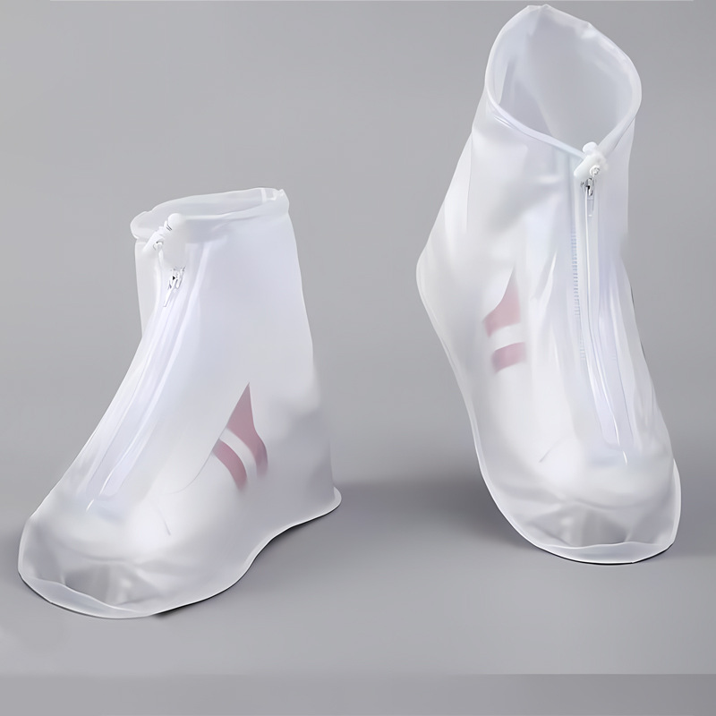 PVC Rain Shoe Covers Thickened Waterproof Non Slip Reusable Mid Calf Boot Cover Rain Gear For Adult Men Women Kids Outdoor Travel PVC Rain Shoe Covers Thickened Waterproof Non Slip Reusable Mid Calf B