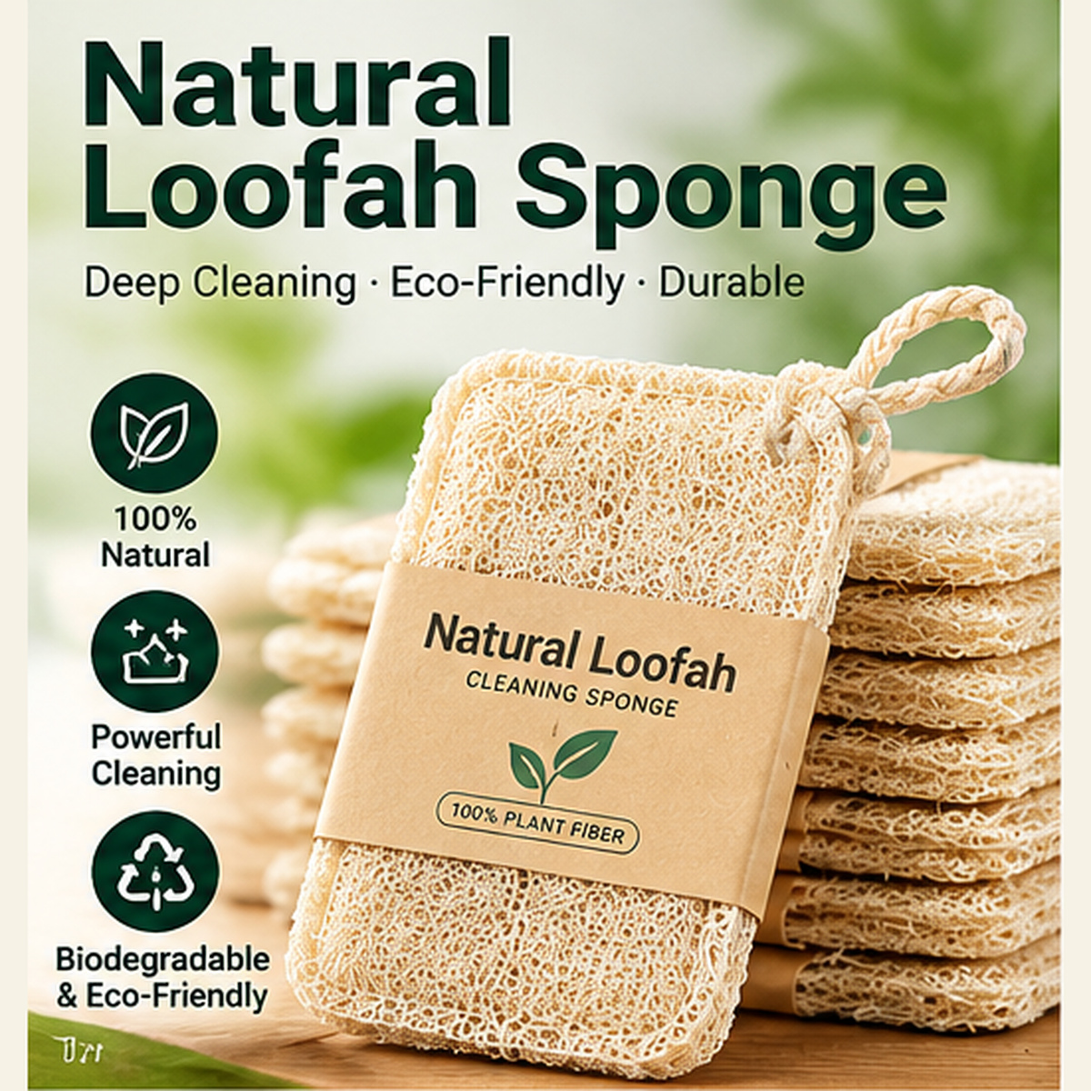 Natural Loofah Sponge Kitchen Dish Scrubber Eco Friendly Luffa Cleaning Brush Oil Removing Biodegradable Dishcloth for Dishes Pots Pans Natural Loofah Sponge Kitchen Dish Scrubber Eco Friendly Luffa C