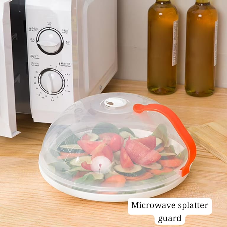 Transparent 26cm microwave  Covers, Microwave Oven/Refigerator food cover, Oil Cap Heated Sealed Plastic Cover Dish Dishes Dustproof Cover Food Cover