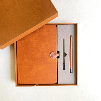 Premium 3 in 1 A5 Executive Notebook Pen Gift Set - Gift Box & Bag Corporate Gifts Office Stationery, gift set notebook with spare pen