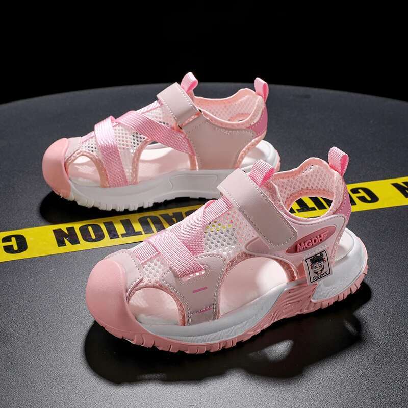 MGDHF Kids Sporty Closed-Toe Mesh Sandals.Keep your little ones comfortable and fully protected during summer playtime with these ultra-breathable, lightweight outdoor sandals built for active daily.