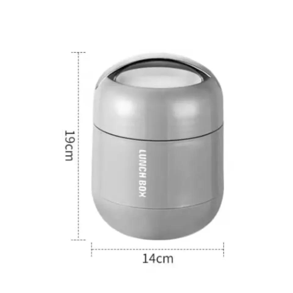 Stainless Steel Food portable lunch box 1000ml, Thermos food flask Sealing Lunch Box With Spoon, MITI Lunch Box Stainless Steel 1L