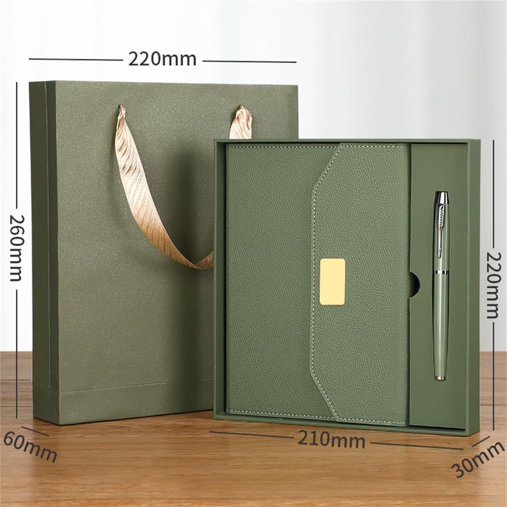 Leather-bound notebook with button closure - Lined - 192 pages, 80gsm - Depai 25-31 - Brown