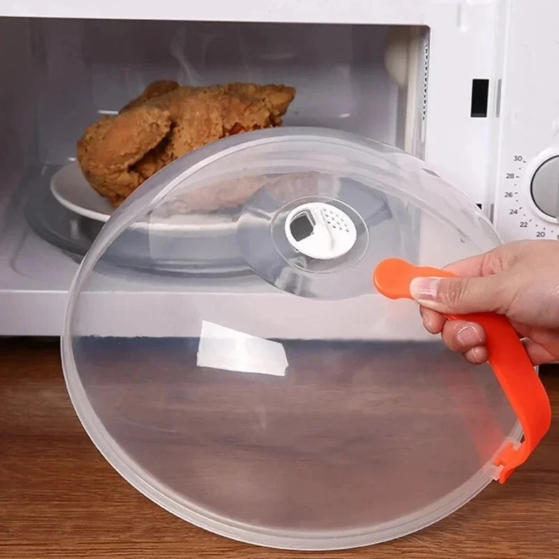 Transparent 26cm microwave  Covers, Microwave Oven/Refigerator food cover, Oil Cap Heated Sealed Plastic Cover Dish Dishes Dustproof Cover Food Cover