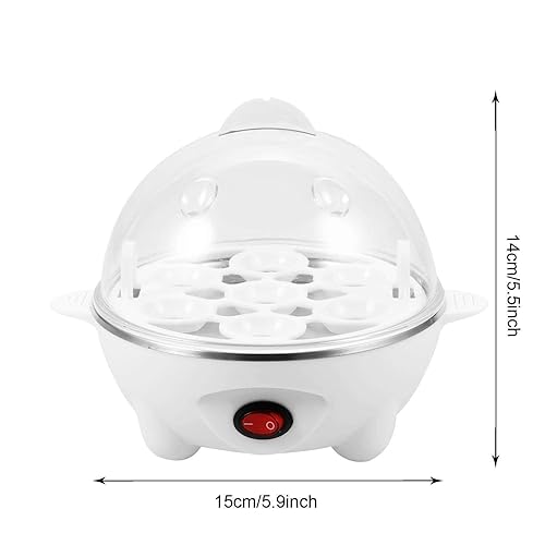 7 Egg Capacity Electric Egg Cooker for Hard Boiled Eggs,Electric Egg Cooker Egg Boiler Auto Off Steamer