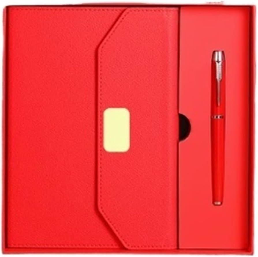 Leather-bound notebook with button closure - Lined - 192 pages, 80gsm - Depai 25-31 - Brown