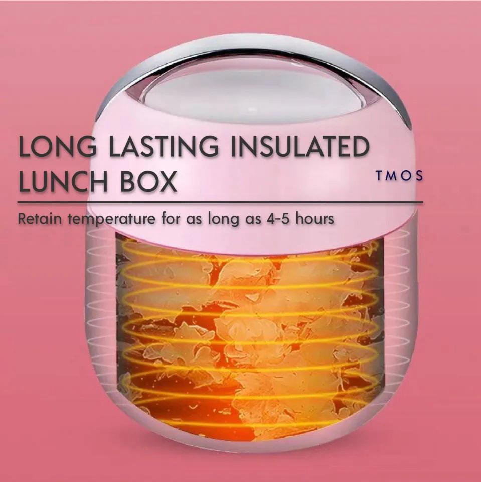 Stainless Steel Food portable lunch box 1000ml, Thermos food flask Sealing Lunch Box With Spoon, MITI Lunch Box Stainless Steel 1L