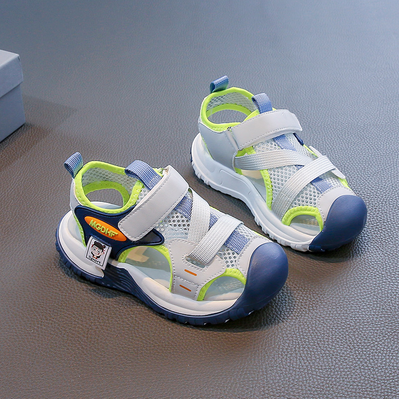 MGDHF Kids Sporty Closed-Toe Mesh Sandals.Keep your little ones comfortable and fully protected during summer playtime with these ultra-breathable, lightweight outdoor sandals built for active daily.