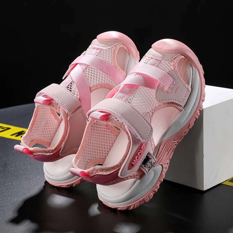 MGDHF Kids Sporty Closed-Toe Mesh Sandals.Keep your little ones comfortable and fully protected during summer playtime with these ultra-breathable, lightweight outdoor sandals built for active daily.