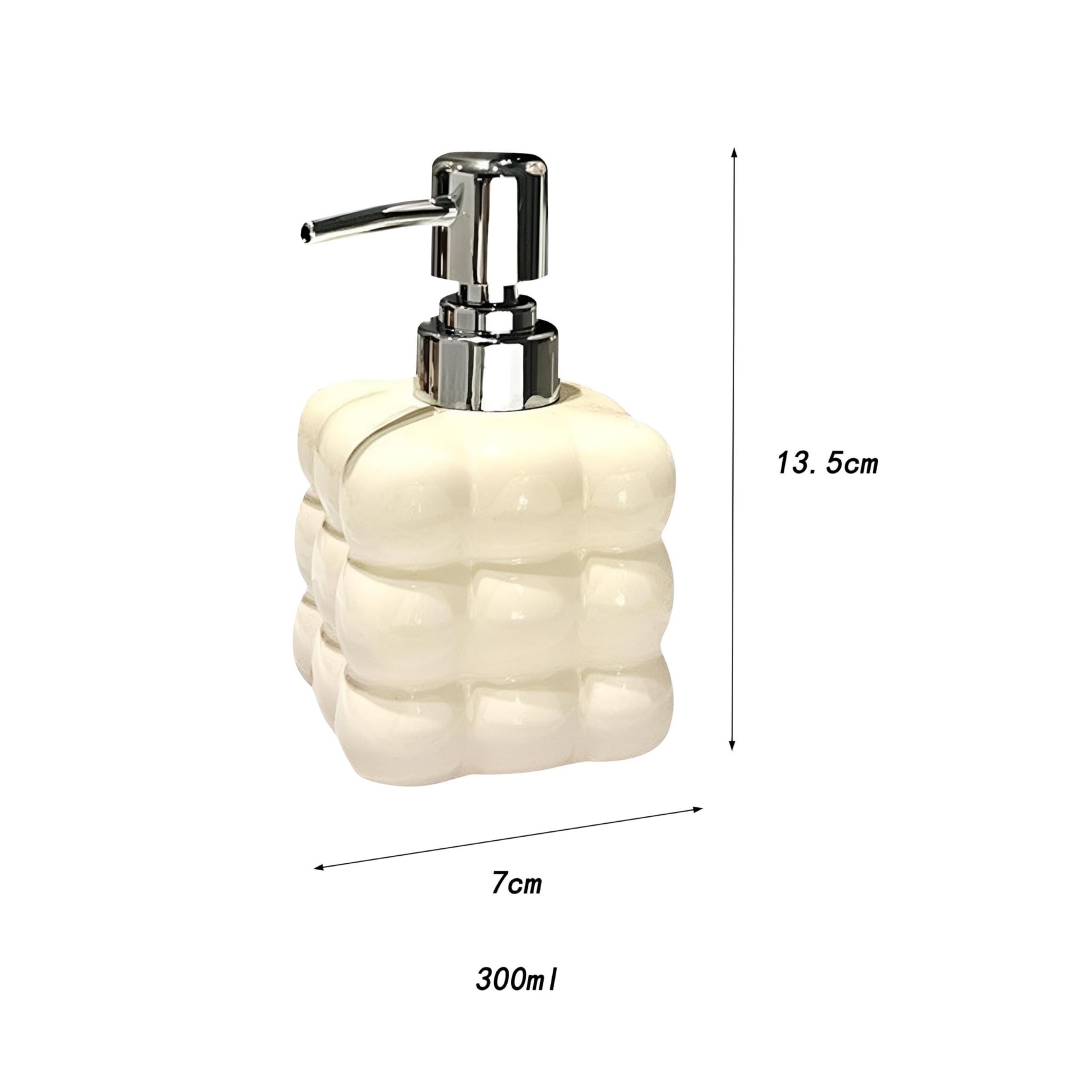 Bubble Glass Soap Dispenser Multicolor Refillable Pump Bottle for Hand Wash, Shower, and Kitchen Sink, Perfect for Home Bathroom Decoration