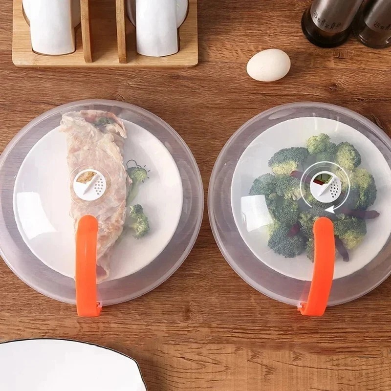 Transparent 26cm microwave  Covers, Microwave Oven/Refigerator food cover, Oil Cap Heated Sealed Plastic Cover Dish Dishes Dustproof Cover Food Cover