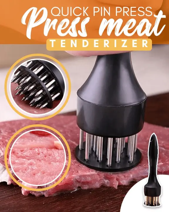 2 in 1 Meat Tenderizer Tool, 21 Stainless Steel Meat Tenderizer Needle, Meat Poker Tool for Tenderizing and BBQ, Nyama choma,goat meat or Steak meat. Meat Tenderizer for Steak, Pork Chop, Meat Hammer
