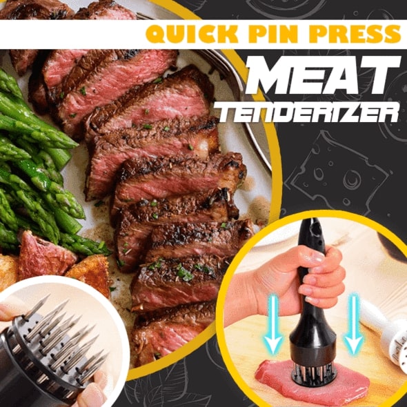 2 in 1 Meat Tenderizer Tool, 21 Stainless Steel Meat Tenderizer Needle, Meat Poker Tool for Tenderizing and BBQ, Nyama choma,goat meat or Steak meat. Meat Tenderizer for Steak, Pork Chop, Meat Hammer