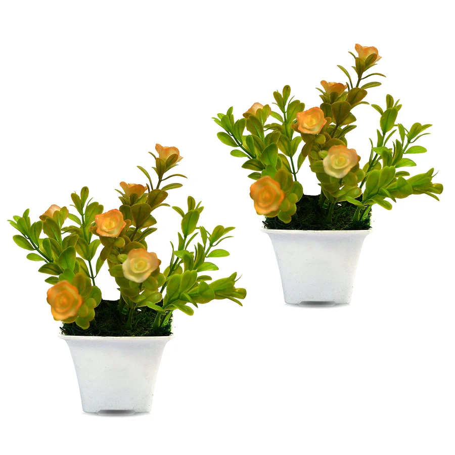 Artificial Plants small size Home Decor Mini Artificial Faux Plants Indoor Decorations for Home Room Farmhouse Desk House Bathroom Decor