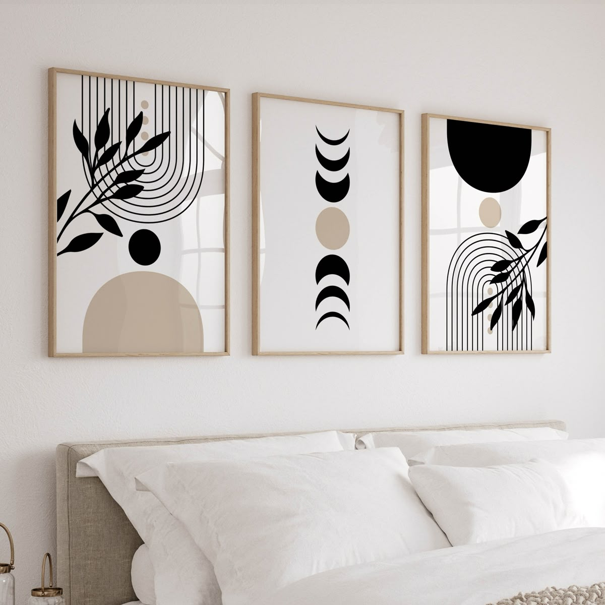 3 pieces classy A3 Wall Mount home decor customized Wall Mount Art WITH FRAME, Perfect Gift Decor Prints for Living Room