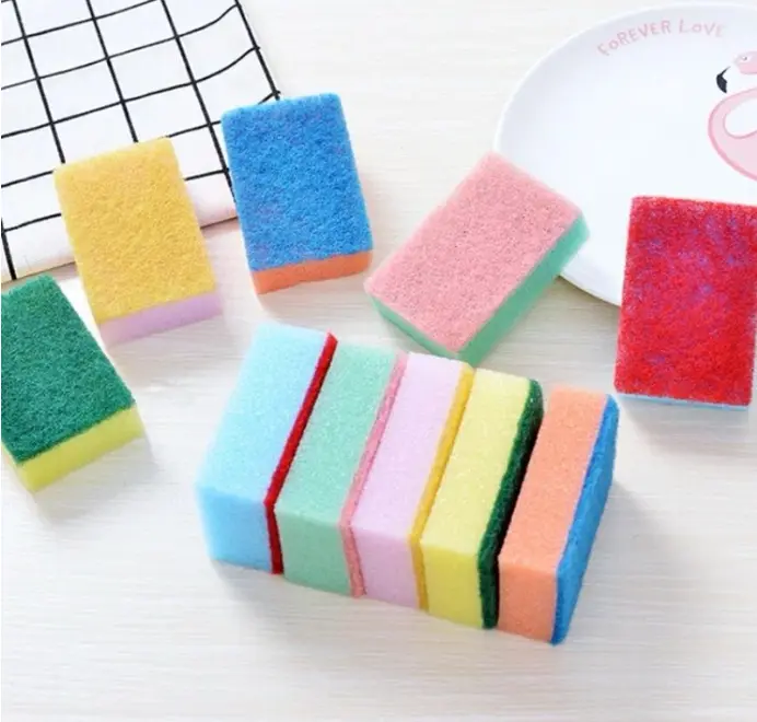 LIMITED OFFER ON Double Side Dishwashing Sponge Pan Pot Dish Wash Sponges Household Cleaning Tools Kitchen Tableware Dish Washing Brush SUFURIA CLEANING BRUSH