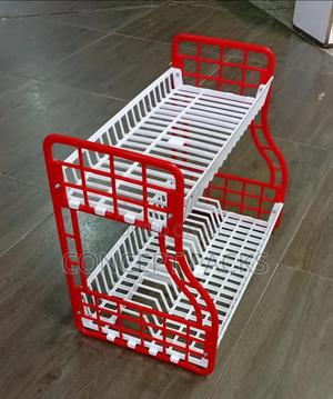 OFFER OFFER!! Kenpoly double decker dishrack [WITH FREE KITCHEN TOWEL] Two tier heavy plastic Dish Rack Utensil Organizer 2 Layers Kitchen Households