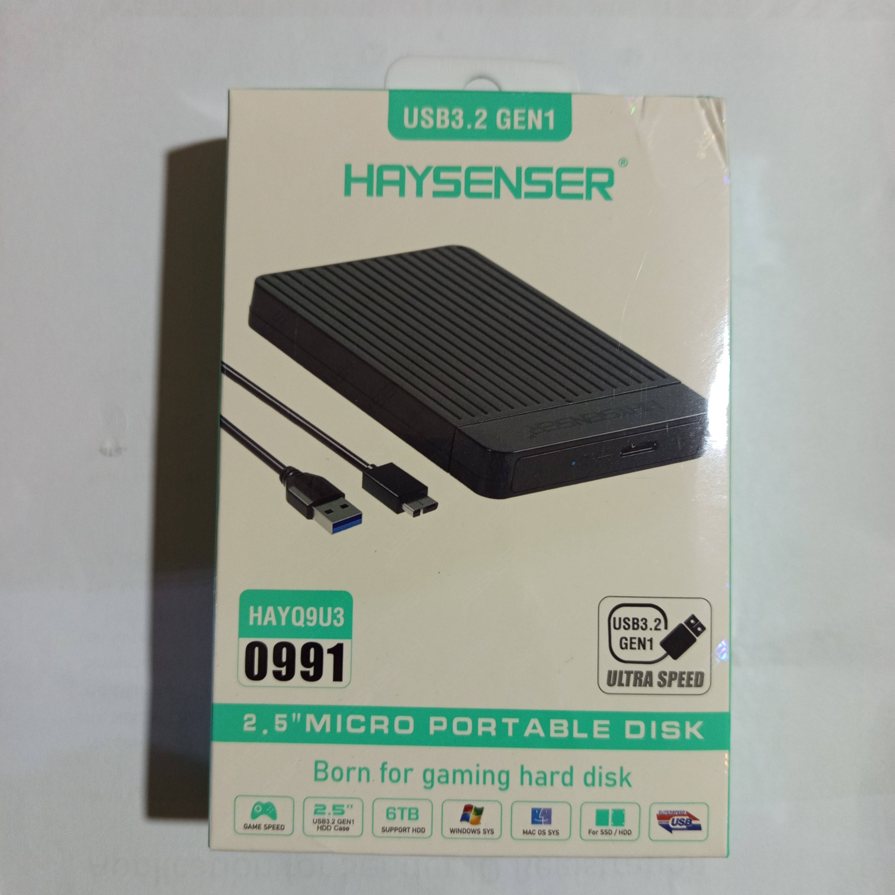 Haysenser USB Portable case for SATA SSD/Hard Drive