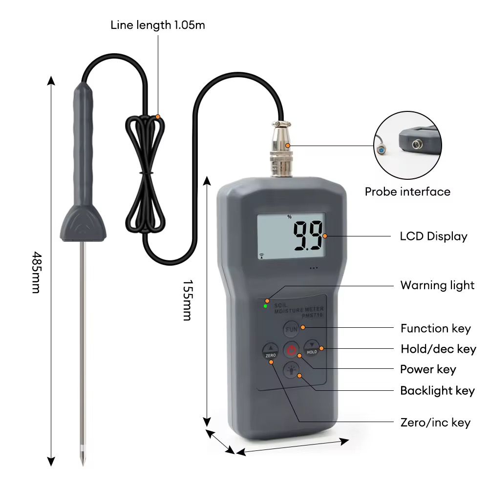 DIGITAL SOIL MOISTURE METER PMS710