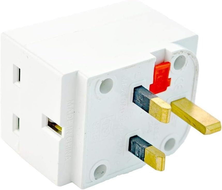 Triple 13A Plug Adaptor – UK 3-Pin Multi Socket Extension Block for powering up to three devices.