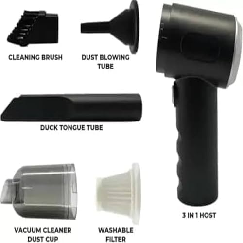 3 in 1 Car Vacuum Cleaner High Power Cordless Handheld Portable Mini Wireless Auto Vacuum Home & Car Dual Use