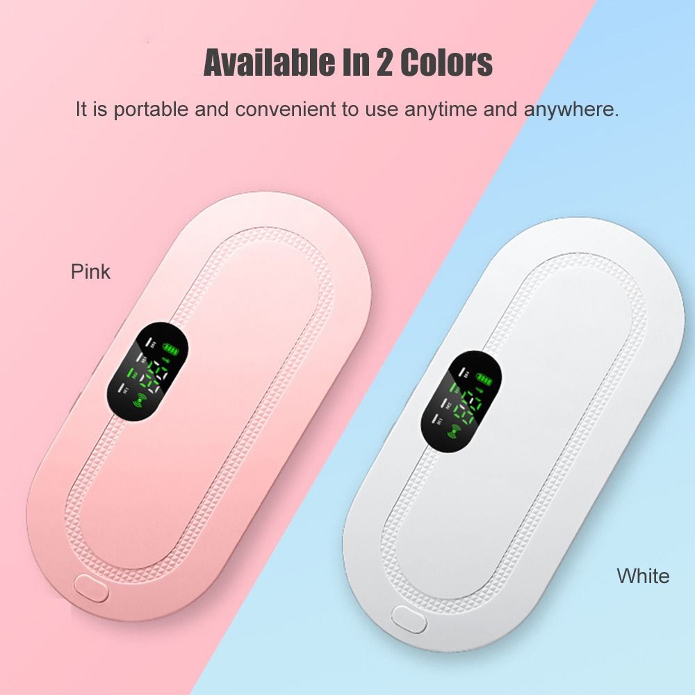 Smart Menstrual Heating Pad with Vibration Massage, 3-Temperature Fast Heating Waist Belt for Women, Portable Electric Abdominal Pain Relief Device, 1800mAh USB Rechargeable