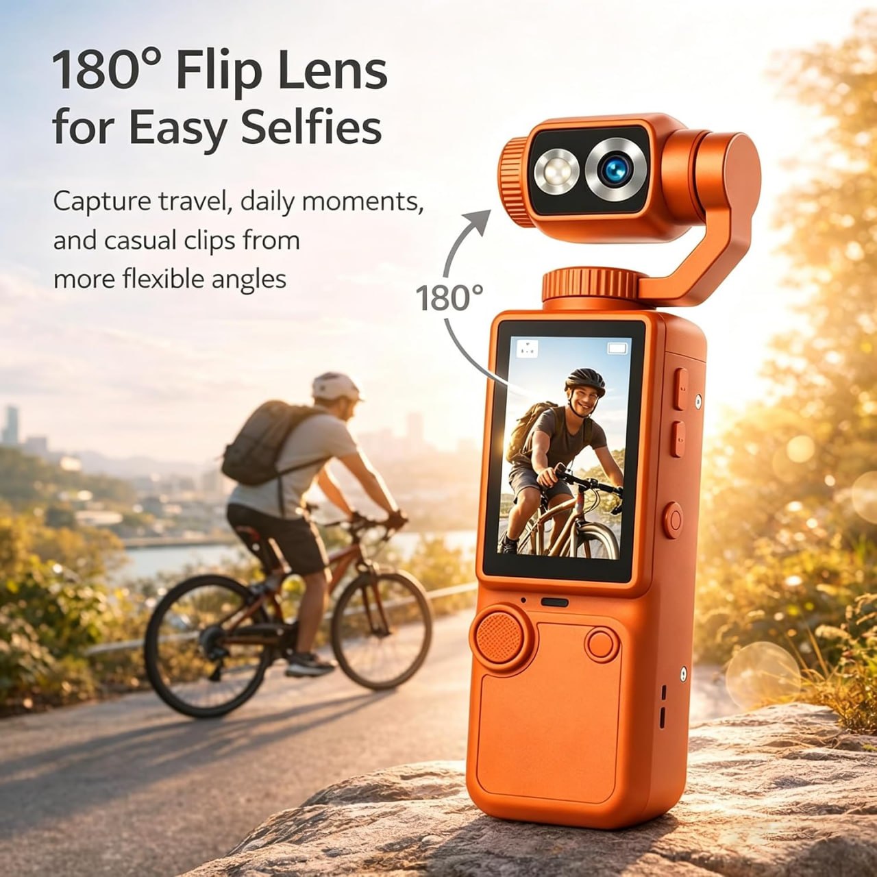 Top Selling 4K Handheld Outdoor Action Camera Q8 Ultra-High Definition Autofocus Conference Recording Portable Pocket Cameras