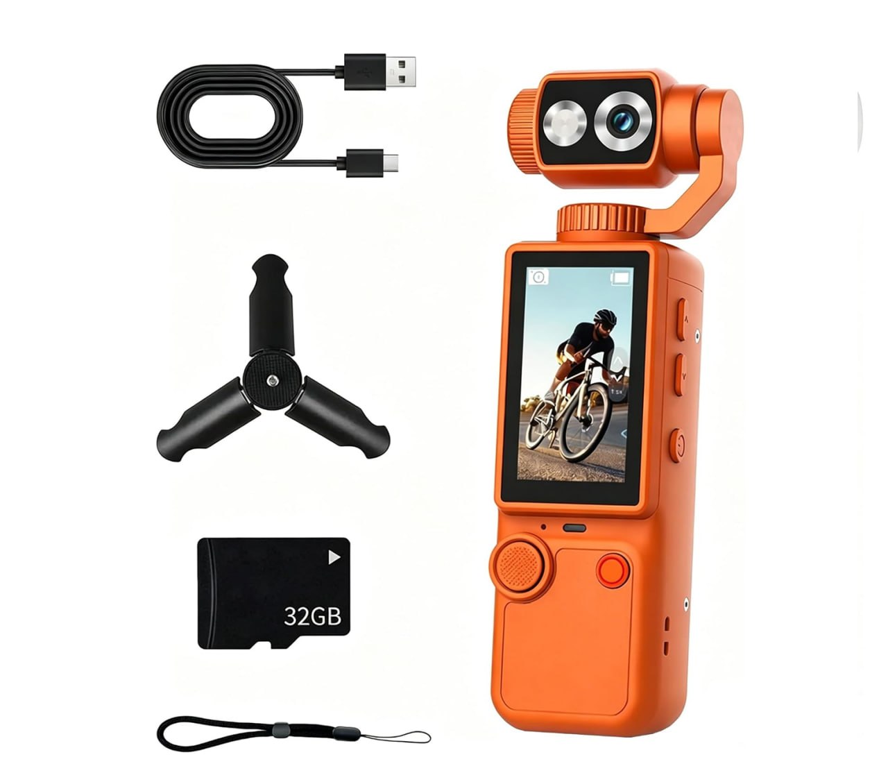 Top Selling 4K Handheld Outdoor Action Camera Q8 Ultra-High Definition Autofocus Conference Recording Portable Pocket Cameras