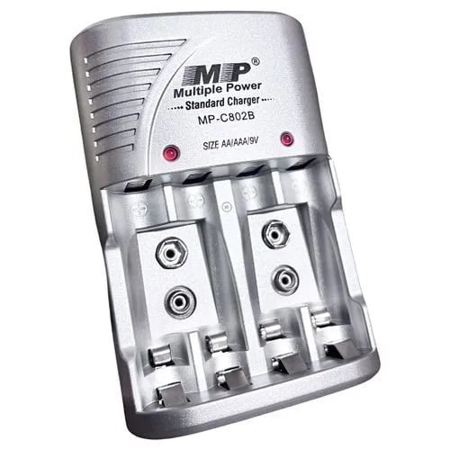 Multiple Power AA Rechargeable 1.2V 3000mAH Battery (1 Pair) PLUS Charger
