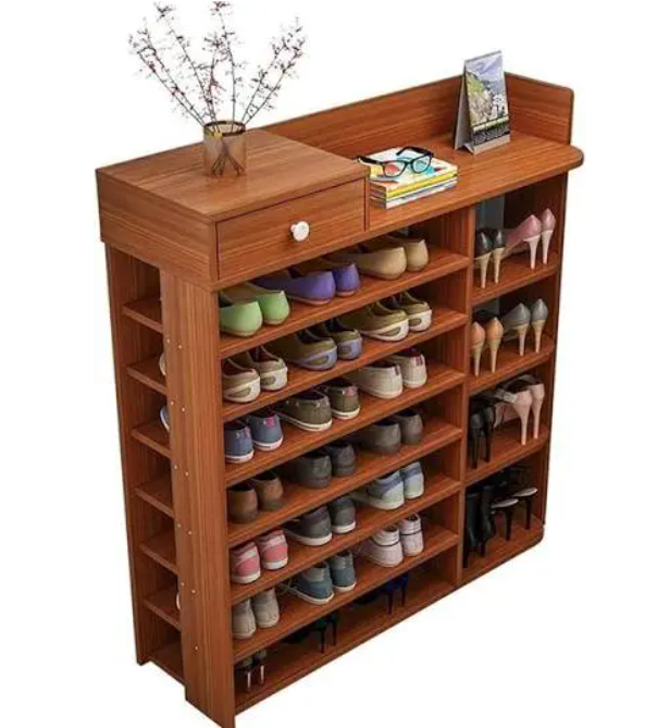 Classic wooden high quality shoe rack