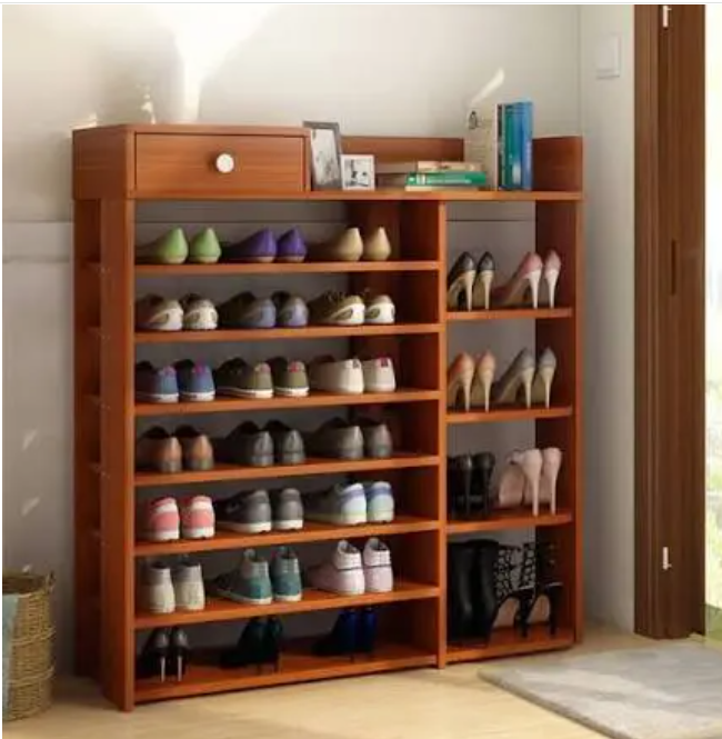 Classic wooden high quality shoe rack