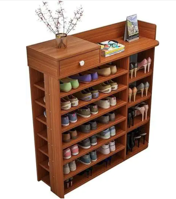 Classic wooden high quality shoe rack