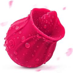 Silicone Rose Shape USB Rechargeable Personal Massager for Women